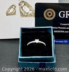 MaxSold Auction: .30CT Moissanite Ring, Marked 925, GRA - Oshawa (Ontario, Canada) SELLER MANAGED Downsizing Online Auction - Coyston Drive
