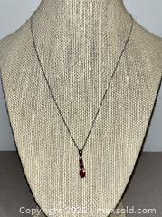 MaxSold Auction: Beautiful Ruby Necklace, Marked 925 - Oshawa (Ontario, Canada) SELLER MANAGED Downsizing Online Auction - Coyston Drive