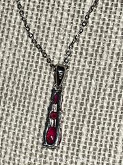 MaxSold Auction: Beautiful Ruby Necklace, Marked 925 - Oshawa (Ontario, Canada) SELLER MANAGED Downsizing Online Auction - Coyston Drive