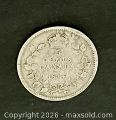 MaxSold Auction: CDN 1903 and 1914 Silver 5 Cent Coins - Oshawa (Ontario, Canada) SELLER MANAGED Downsizing Online Auction - Coyston Drive