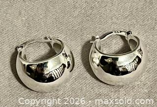 MaxSold Auction: Fat Silver Hoop Earrings, Marked 925 - Oshawa (Ontario, Canada) SELLER MANAGED Downsizing Online Auction - Coyston Drive