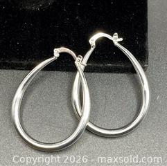 MaxSold Auction: Large Silver Hoop Earrings, Marked 925 - Oshawa (Ontario, Canada) SELLER MANAGED Downsizing Online Auction - Coyston Drive