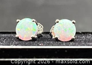 MaxSold Auction: Silver Opal Stud Earrings, Marked 925 - Oshawa (Ontario, Canada) SELLER MANAGED Downsizing Online Auction - Coyston Drive