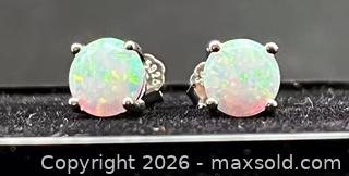 MaxSold Auction: Silver Opal Stud Earrings, Marked 925 - Oshawa (Ontario, Canada) SELLER MANAGED Downsizing Online Auction - Coyston Drive