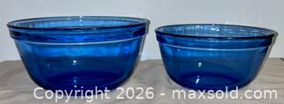 MaxSold Auction: Vintage Cobalt Blue Anchor Hawking Mixing Bowls - Oshawa (Ontario, Canada) SELLER MANAGED Downsizing Online Auction - Coyston Drive