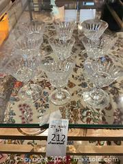 MaxSold Auction: Baccarat Faceted Champagne/Dessert Coupes — Set of 24 - Los Angeles (California, USA) PARTNER MANAGED Estate Sale Online Auction - Thurston Circle