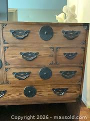 MaxSold Auction: Baker Furniture Dresser / Chest, Medium Brown Oak Tone, 43 x 38 x 19 - Los Angeles (California, USA) PARTNER MANAGED Estate Sale Online Auction - Thurston Circle