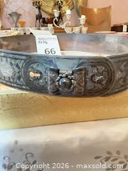 MaxSold Auction: Brass/Bronze Waist Belt & Bracelet/Cuff, 1893 Engraving - Los Angeles (California, USA) PARTNER MANAGED Estate Sale Online Auction - Thurston Circle