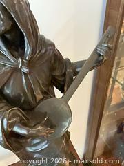MaxSold Auction: Bronze Cloaked Monk Musician Statue on Marble Base, 27–11 in - Los Angeles (California, USA) PARTNER MANAGED Estate Sale Online Auction - Thurston Circle