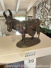 MaxSold Auction: Bronze Donkey/Mule Figurine with Signed Maker Mark - Los Angeles (California, USA) PARTNER MANAGED Estate Sale Online Auction - Thurston Circle