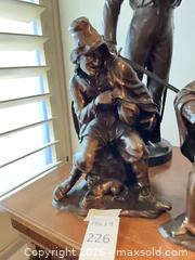 MaxSold Auction: Bronze Figural Sculpture of Man with Dog, 13.5" x 9" - Los Angeles (California, USA) PARTNER MANAGED Estate Sale Online Auction - Thurston Circle