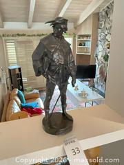 MaxSold Auction: Bronze Figurative Sculpture (Man/Jester/Peasant), Signed - Los Angeles (California, USA) PARTNER MANAGED Estate Sale Online Auction - Thurston Circle