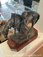 MaxSold Auction: Bronze Figurine of Man with Horse/Mule, 'JOURNÉE FINIE' - Los Angeles (California, USA) PARTNER MANAGED Estate Sale Online Auction - Thurston Circle