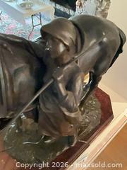 MaxSold Auction: Bronze Figurine of Man with Horse/Mule, 'JOURNÉE FINIE' - Los Angeles (California, USA) PARTNER MANAGED Estate Sale Online Auction - Thurston Circle