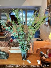 MaxSold Auction: Chinese Turquoise, Black & Red Porcelain Vase, 12 x 5 in - Los Angeles (California, USA) PARTNER MANAGED Estate Sale Online Auction - Thurston Circle