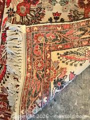 MaxSold Auction: Cream & Red Machine-Made Runner Rug 106" x 31" - Los Angeles (California, USA) PARTNER MANAGED Estate Sale Online Auction - Thurston Circle