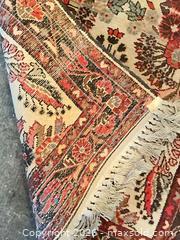 MaxSold Auction: Cream & Red Machine-Made Runner Rug 106" x 31" - Los Angeles (California, USA) PARTNER MANAGED Estate Sale Online Auction - Thurston Circle