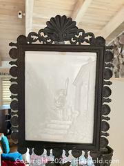 MaxSold Auction: Figural Candlestick with Framed Plaque, Victorian Rococo - Los Angeles (California, USA) PARTNER MANAGED Estate Sale Online Auction - Thurston Circle