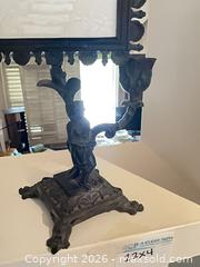 MaxSold Auction: Figural Candlestick with Framed Plaque, Victorian Rococo - Los Angeles (California, USA) PARTNER MANAGED Estate Sale Online Auction - Thurston Circle