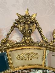 MaxSold Auction: Gold Round-Oval Wall Mirror, Approx. 44 x 35 in - Los Angeles (California, USA) PARTNER MANAGED Estate Sale Online Auction - Thurston Circle