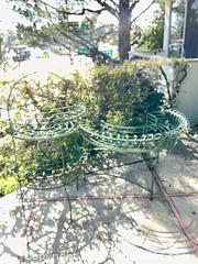 MaxSold Auction: Green Metal Outdoor Plant Stands, Set of 2 - Los Angeles (California, USA) PARTNER MANAGED Estate Sale Online Auction - Thurston Circle