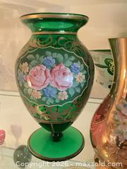 MaxSold Auction: Lot of 6 Bohemian Style Glass Vases & Bowls - Los Angeles (California, USA) PARTNER MANAGED Estate Sale Online Auction - Thurston Circle