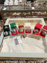 MaxSold Auction: Lot of 7 Silver-Tone Jingle Bell Christmas Ornaments - Los Angeles (California, USA) PARTNER MANAGED Estate Sale Online Auction - Thurston Circle