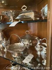 MaxSold Auction: Maciel Sterling Silver & Other Metal 6-Piece Serving Set - Los Angeles (California, USA) PARTNER MANAGED Estate Sale Online Auction - Thurston Circle