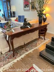 MaxSold Auction: Mahogany Solid Wood French Provincial Console/Sofa Table, 72in - Los Angeles (California, USA) PARTNER MANAGED Estate Sale Online Auction - Thurston Circle