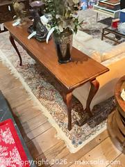 MaxSold Auction: Mahogany Solid Wood French Provincial Console/Sofa Table, 72in - Los Angeles (California, USA) PARTNER MANAGED Estate Sale Online Auction - Thurston Circle