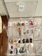 MaxSold Auction: Mixed Holiday Animal & Floral Jewelry Lot — Pendants, Brooches, Earrings - Los Angeles (California, USA) PARTNER MANAGED Estate Sale Online Auction - Thurston Circle