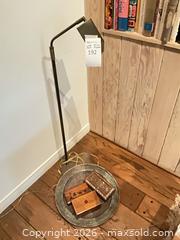 MaxSold Auction: Mixed Lot: Floor Lamp, Decorative Metal Plate & 3 Wooden Boxes - Los Angeles (California, USA) PARTNER MANAGED Estate Sale Online Auction - Thurston Circle