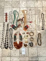 MaxSold Auction: Mixed Lot: Necklace, Ring, Bracelet, Bangle & Earrings - Los Angeles (California, USA) PARTNER MANAGED Estate Sale Online Auction - Thurston Circle
