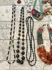 MaxSold Auction: Mixed Lot: Necklace, Ring, Bracelet, Bangle & Earrings - Los Angeles (California, USA) PARTNER MANAGED Estate Sale Online Auction - Thurston Circle