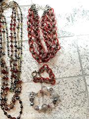 MaxSold Auction: Mixed Lot: Necklaces, Earrings, Bracelets & Pendants/Charms - Los Angeles (California, USA) PARTNER MANAGED Estate Sale Online Auction - Thurston Circle