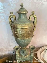MaxSold Auction: Neoclassical Empire Decorative Urn and Pair of Candlesticks - Los Angeles (California, USA) PARTNER MANAGED Estate Sale Online Auction - Thurston Circle