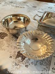 MaxSold Auction: Oneida Silver Plate, Maciel (Sterling Mexico Silver) 4-Piece Serveware Set - Los Angeles (California, USA) PARTNER MANAGED Estate Sale Online Auction - Thurston Circle