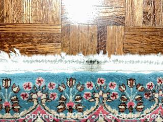 MaxSold Auction: Oriental/Persian Blue & Pink Wool Area Rug 8' x 11' (approx) - Los Angeles (California, USA) PARTNER MANAGED Estate Sale Online Auction - Thurston Circle