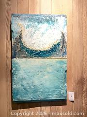 MaxSold Auction: Original Painting on Wood Panel, Blue/Teal, 38 x 24 in - Los Angeles (California, USA) PARTNER MANAGED Estate Sale Online Auction - Thurston Circle