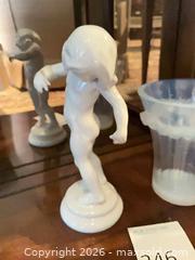 MaxSold Auction: Porcelain Figurine and Opalescent Glass Vase, Marked - Los Angeles (California, USA) PARTNER MANAGED Estate Sale Online Auction - Thurston Circle