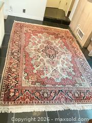 MaxSold Auction: Red and Cream 8' x 10' Wool Area Rug - Los Angeles (California, USA) PARTNER MANAGED Estate Sale Online Auction - Thurston Circle