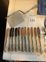 MaxSold Auction: Reed & Barton Ornate Silverplate Flatware with Sterling Handles - Los Angeles (California, USA) PARTNER MANAGED Estate Sale Online Auction - Thurston Circle