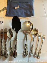 MaxSold Auction: Reed & Barton Ornate Silverplate Flatware with Sterling Handles - Los Angeles (California, USA) PARTNER MANAGED Estate Sale Online Auction - Thurston Circle