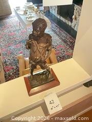 MaxSold Auction: Signed Metal Boy Statue, Victorian/Classical Figural, 15" Tall - Los Angeles (California, USA) PARTNER MANAGED Estate Sale Online Auction - Thurston Circle