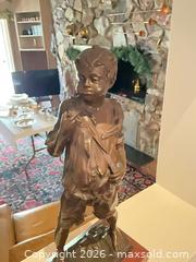 MaxSold Auction: Signed Metal Boy Statue, Victorian/Classical Figural, 15" Tall - Los Angeles (California, USA) PARTNER MANAGED Estate Sale Online Auction - Thurston Circle