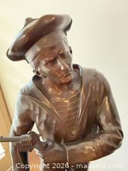 MaxSold Auction: Signed Sailor Naval Figurine, Dark Bronze Brown Patina - Los Angeles (California, USA) PARTNER MANAGED Estate Sale Online Auction - Thurston Circle