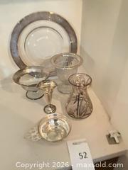 MaxSold Auction: Sterling and other material Lot of 6: Vase, Compote, Plate & Goblet - Los Angeles (California, USA) PARTNER MANAGED Estate Sale Online Auction - Thurston Circle