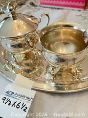 MaxSold Auction: Sterling Silver 3-Piece Condiment Set with Tray - Los Angeles (California, USA) PARTNER MANAGED Estate Sale Online Auction - Thurston Circle