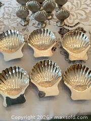 MaxSold Auction: Sterling Silver & Metal Shell Napkin Rings and Salt Cellars, 14pcs - Los Angeles (California, USA) PARTNER MANAGED Estate Sale Online Auction - Thurston Circle