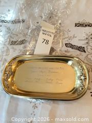 MaxSold Auction: Sterling Silver Tray stamped 'STERLING', approx. 10 x 5.5 in - Los Angeles (California, USA) PARTNER MANAGED Estate Sale Online Auction - Thurston Circle